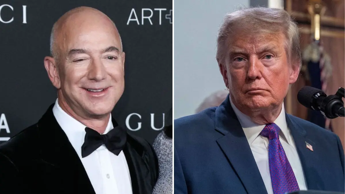 Trump and Bezos